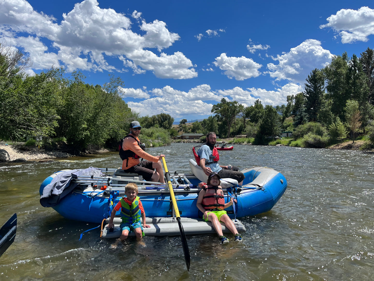 Inflatable Swim Deck and Bench Seat for Rafts - Beside It.