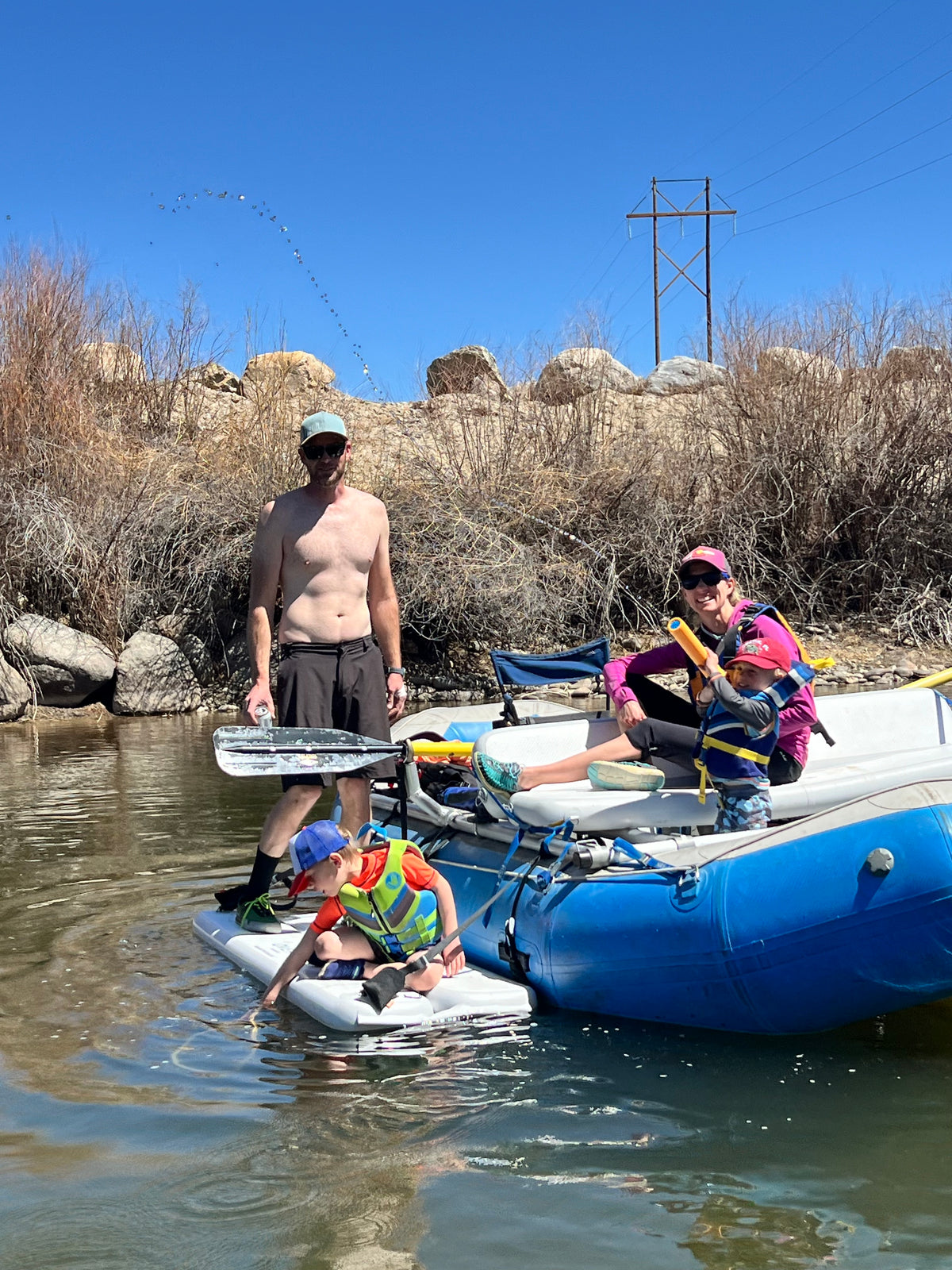 Inflatable Swim Deck and Bench Seat for Rafts - Beside It. – Over It ...